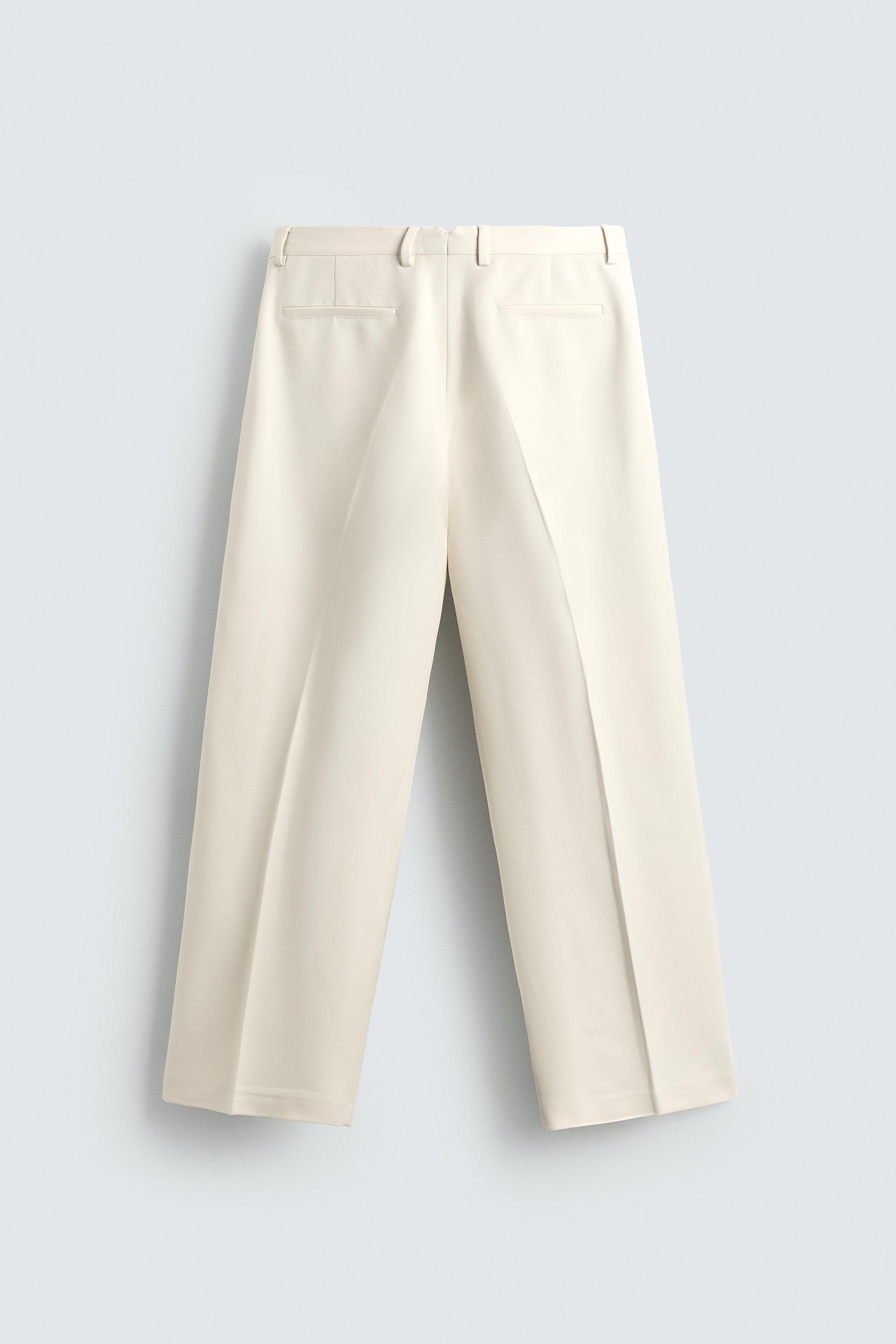 VISCOSE PLEATED PANTS